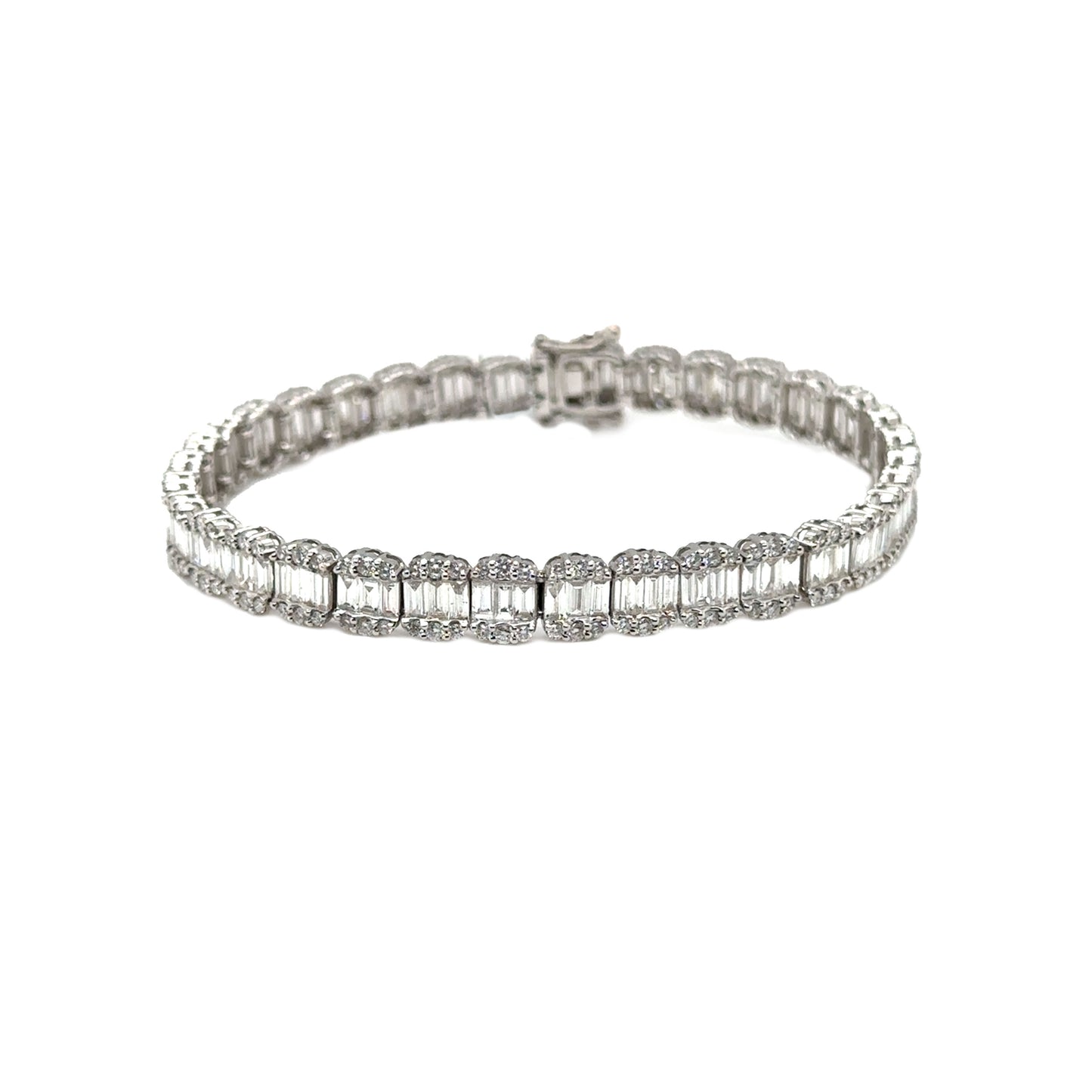 Baguette Diamond Tennis Bracelet