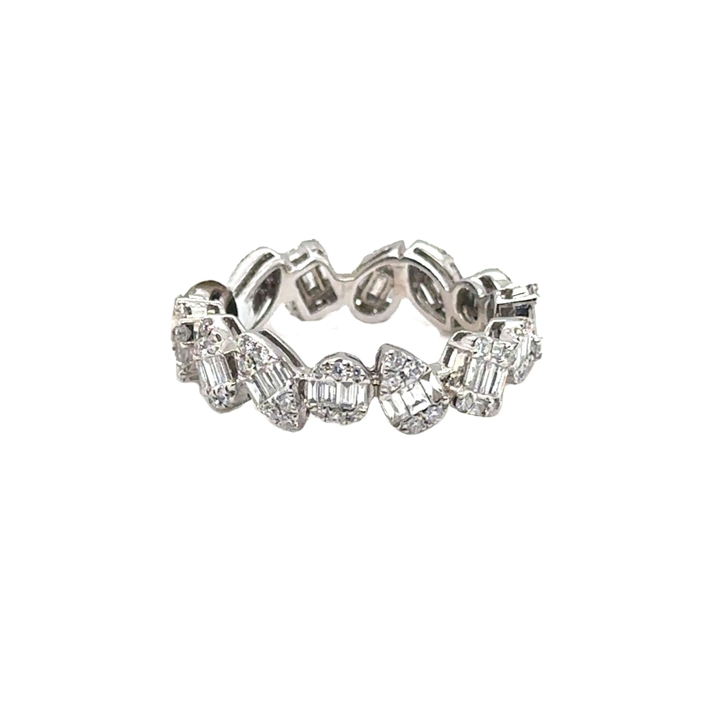 Cluster Multi Shape Eternity Ring