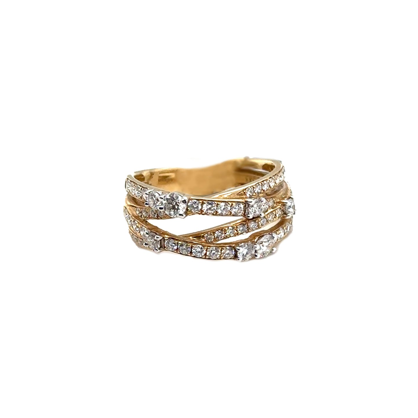 Diamond Layered Ring