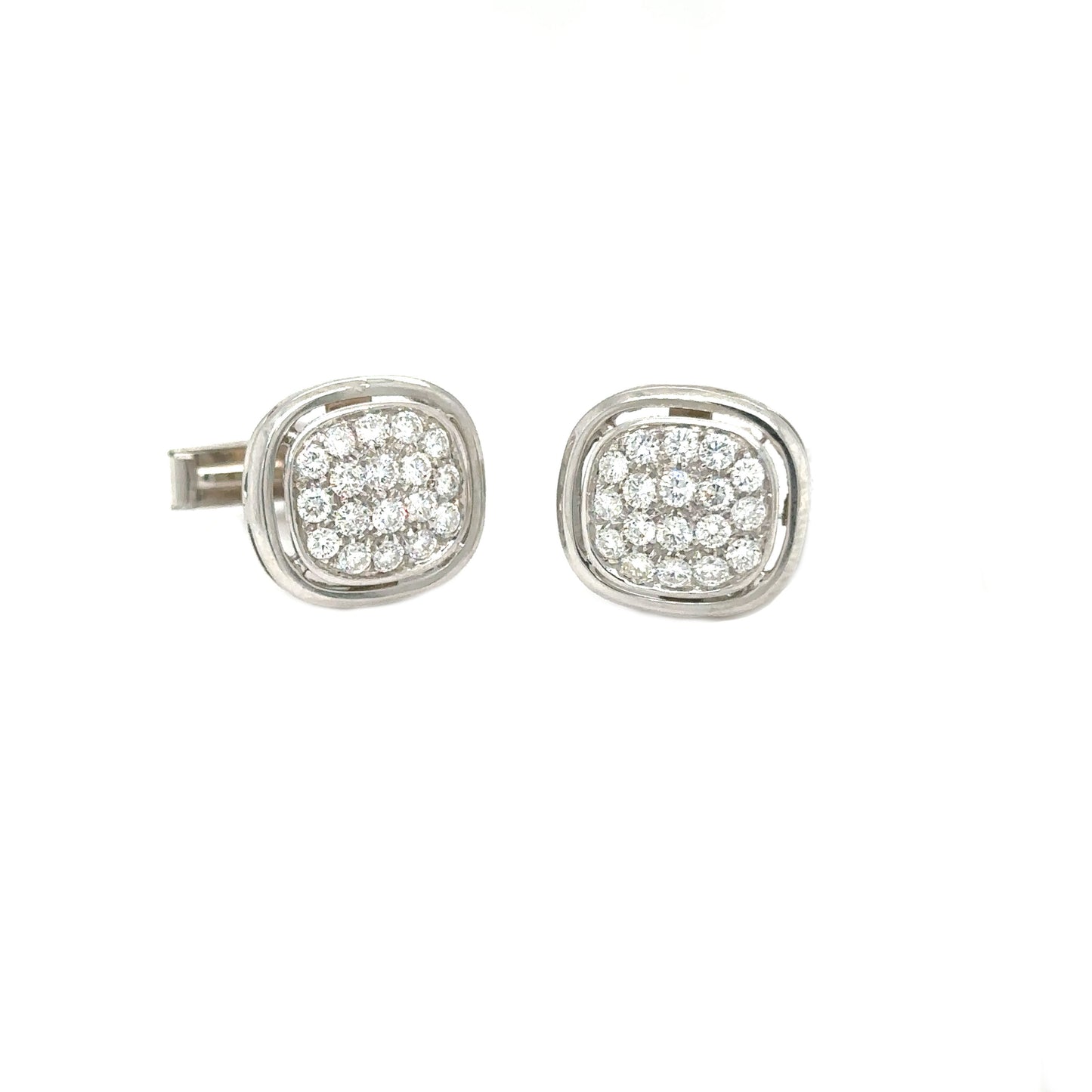 Diamond Cushion Cufflinks