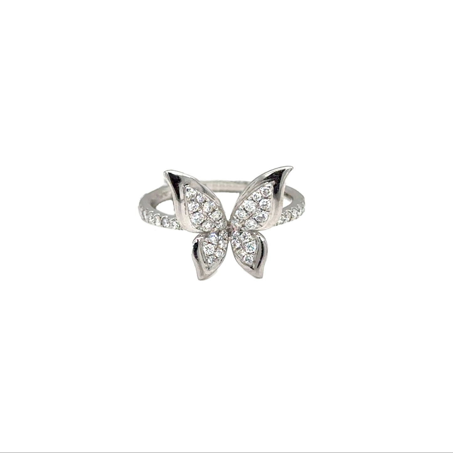 Diamond Butterfly Ring