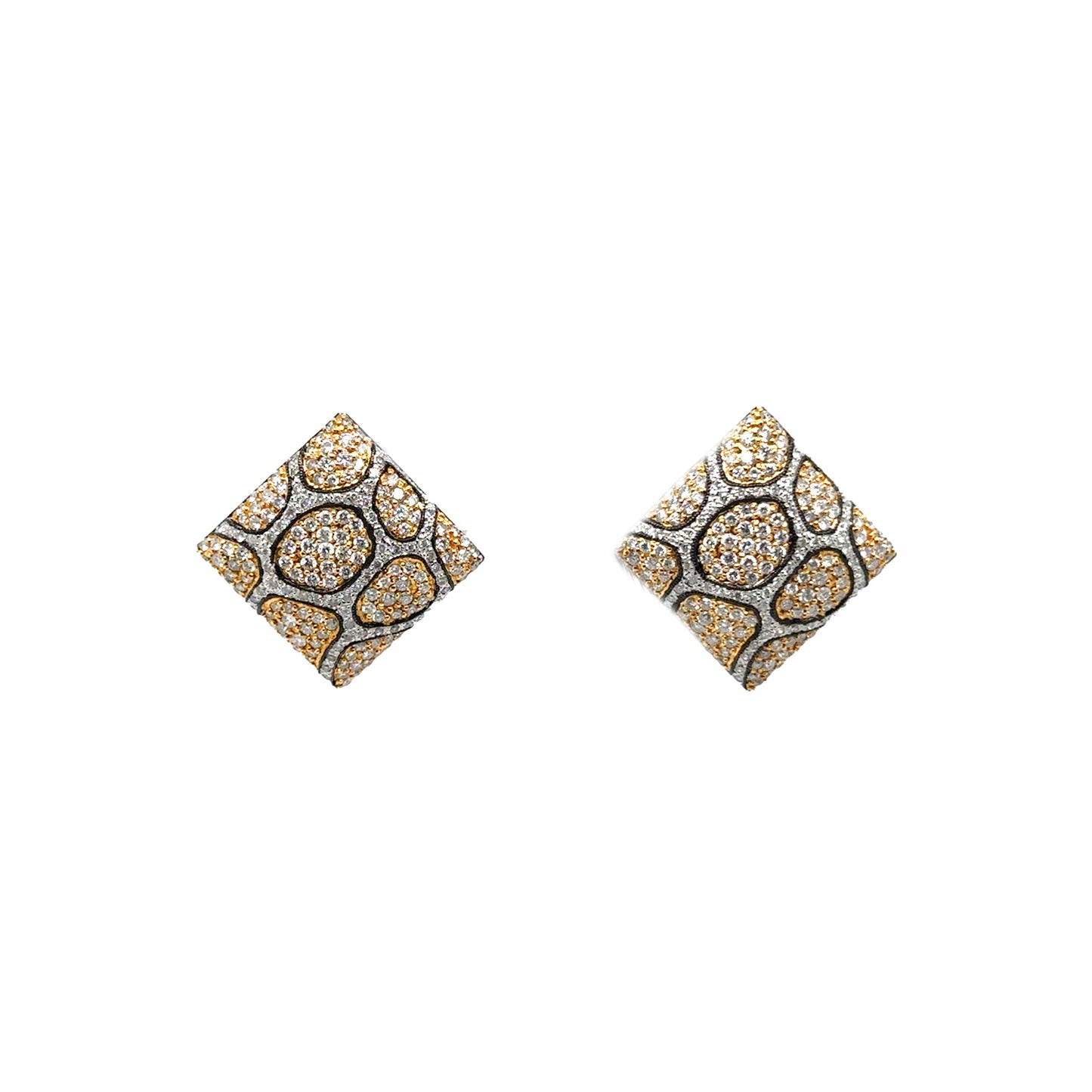 Cheetah Print Diamond Studs