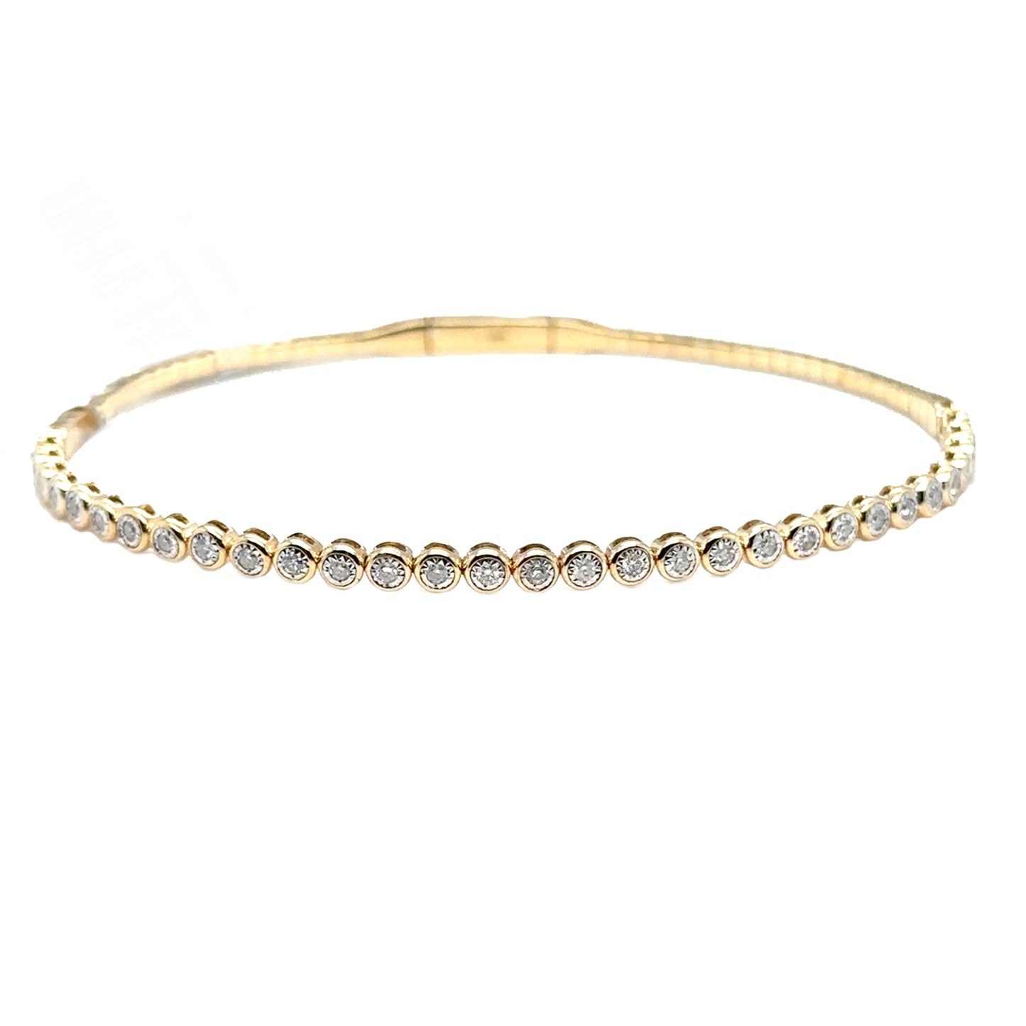 Illusion Set Diamond Bangle
