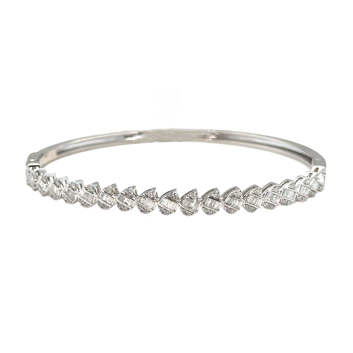 Diamond Pear Cluster Bangle