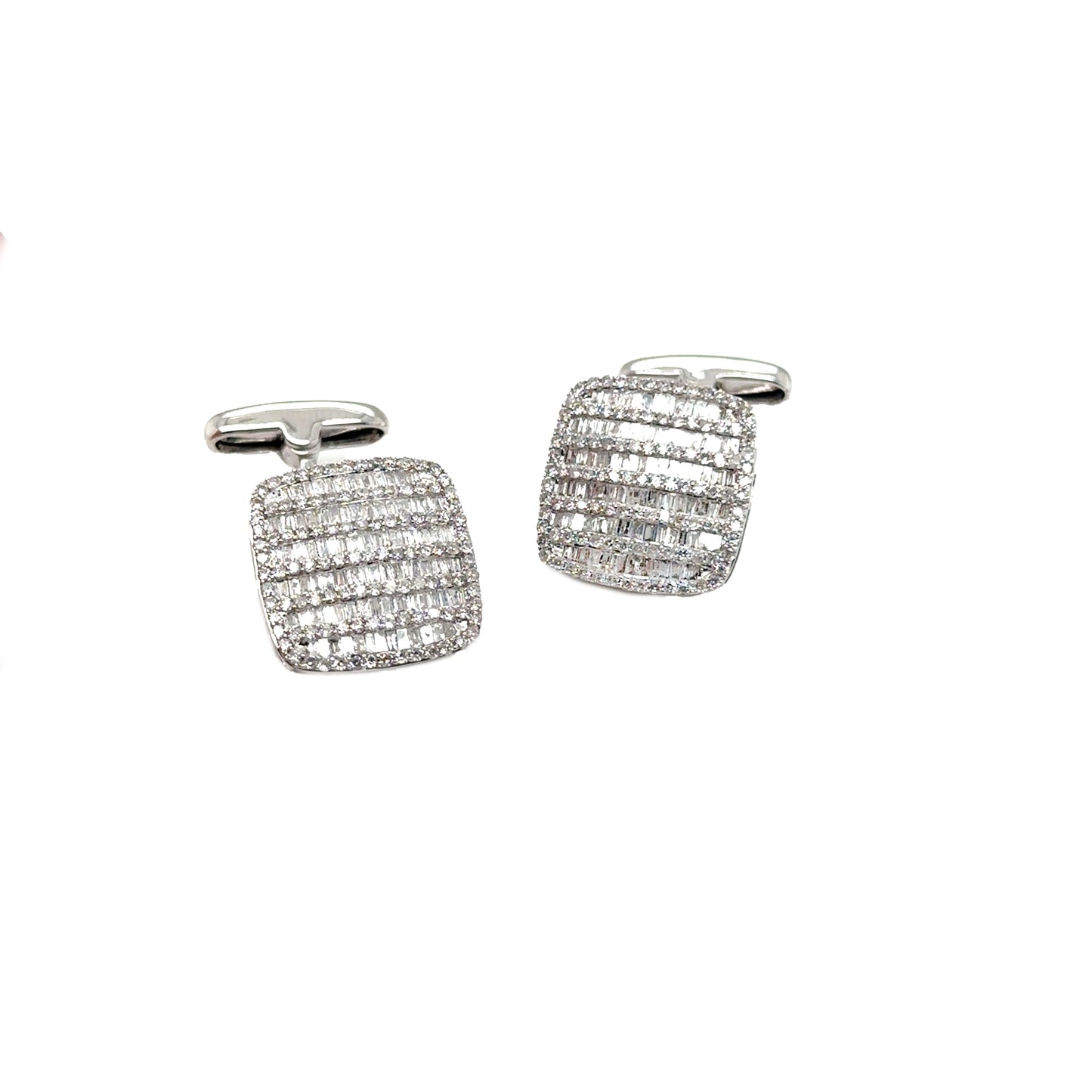Baguette Diamond Cufflinks