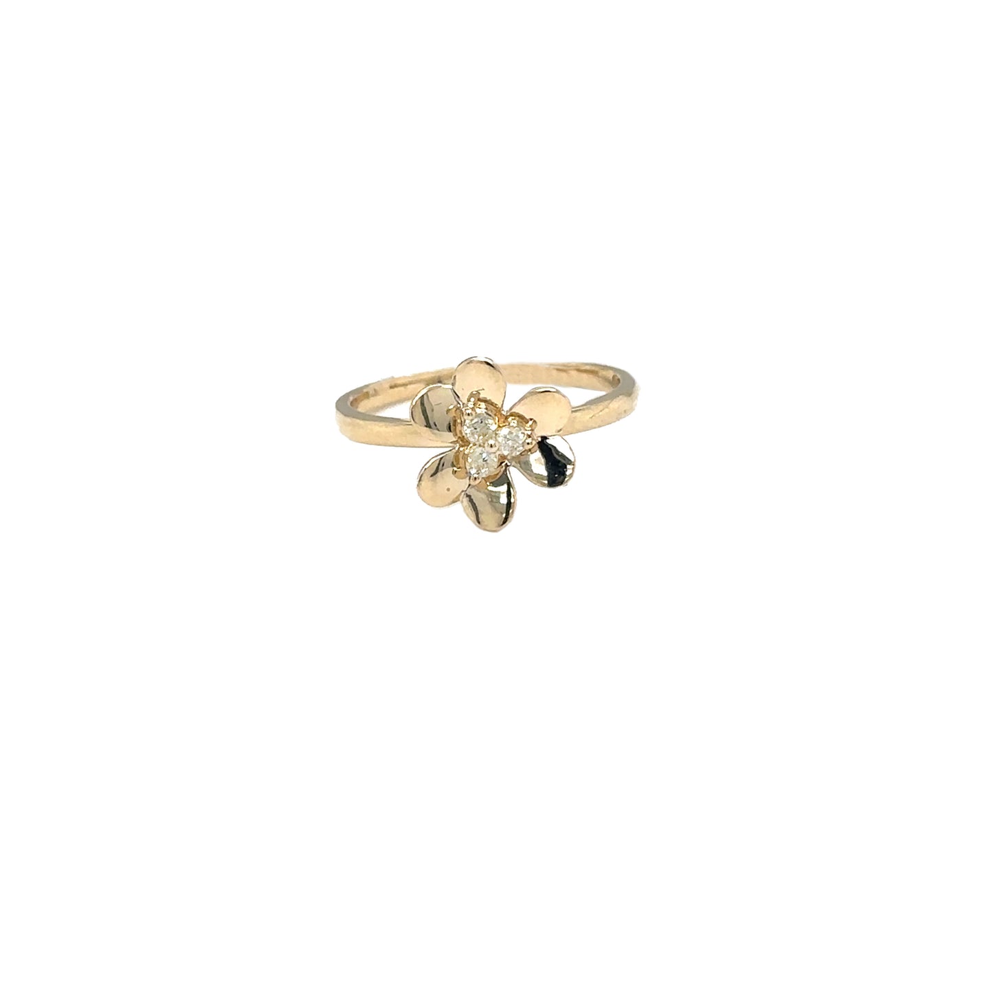 Diamond Flower Ring