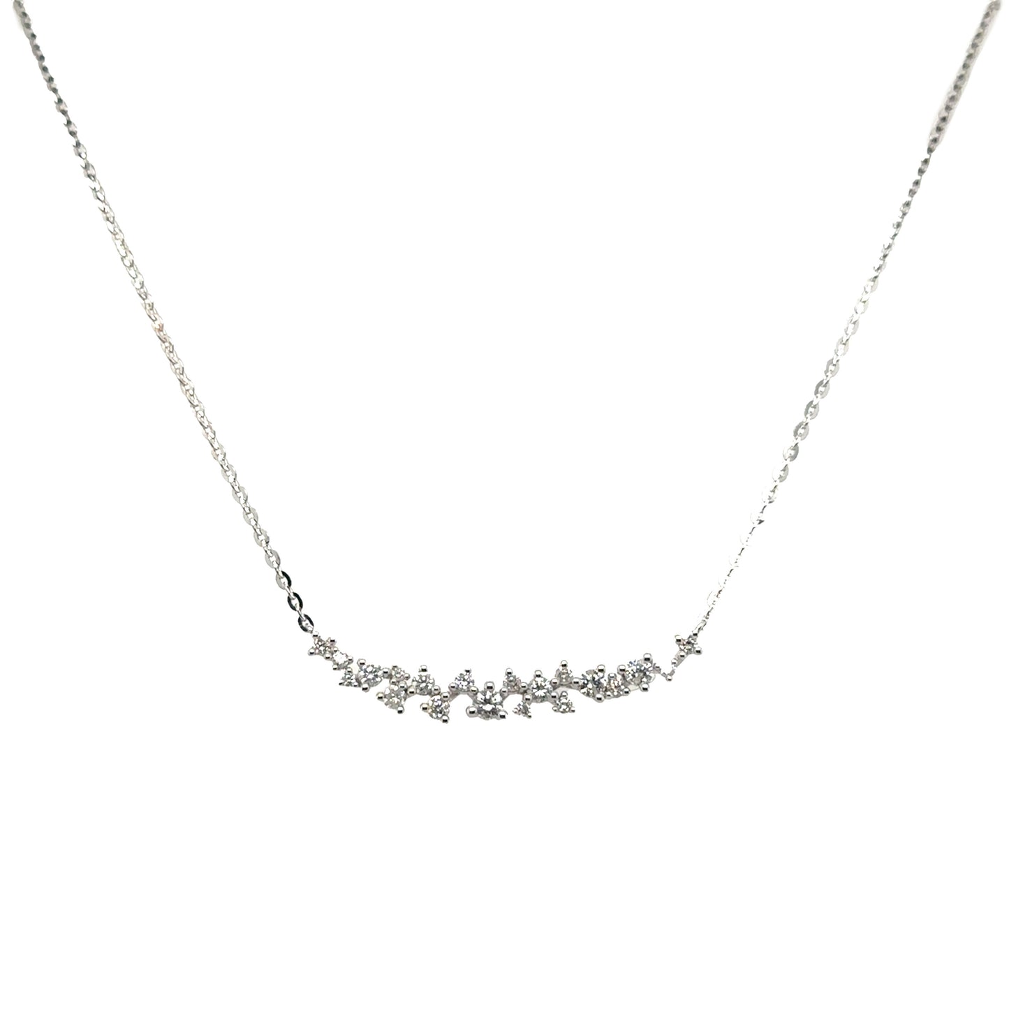 Diamond Wreath Bar Necklace