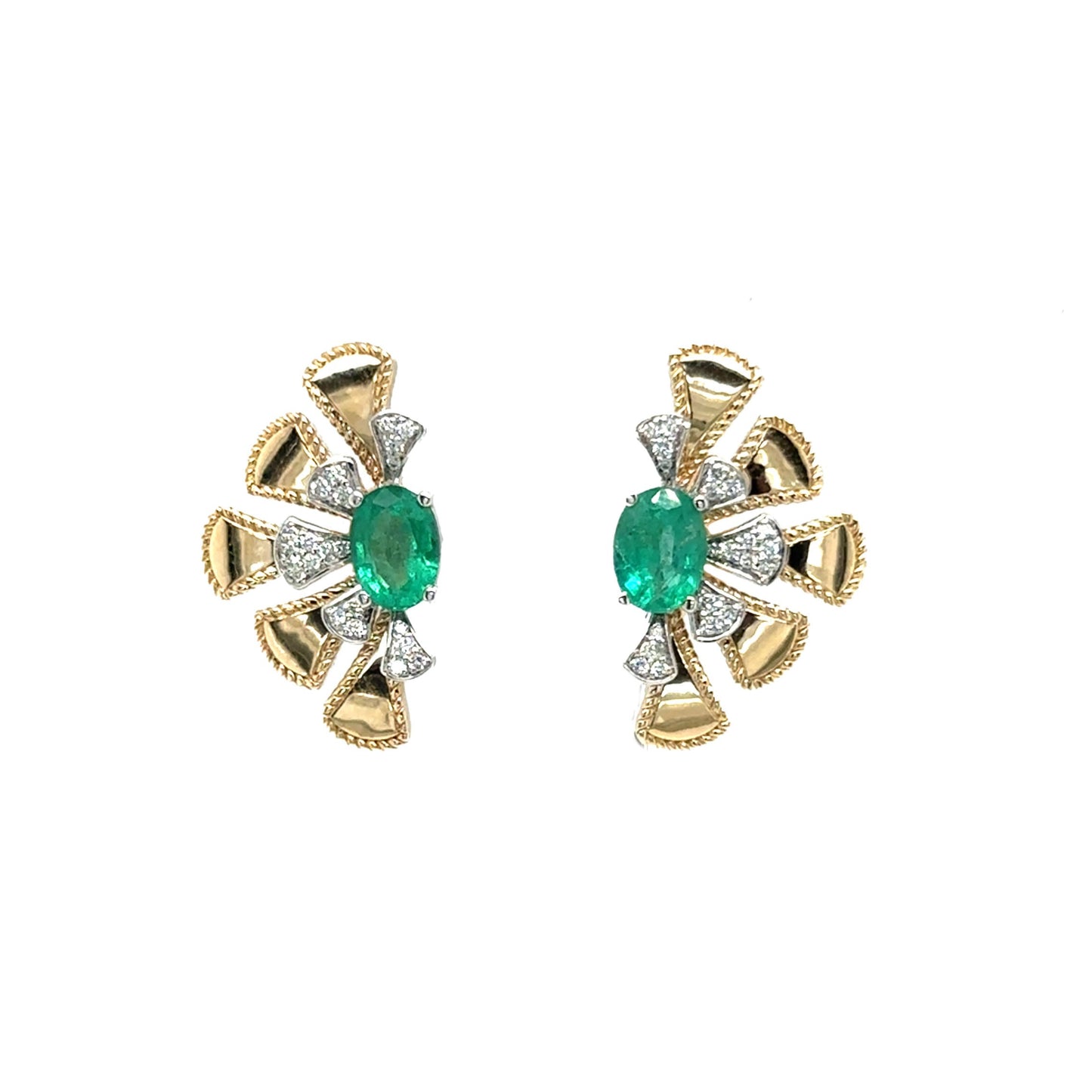 Emerald and Diamond on-ear Crawlers