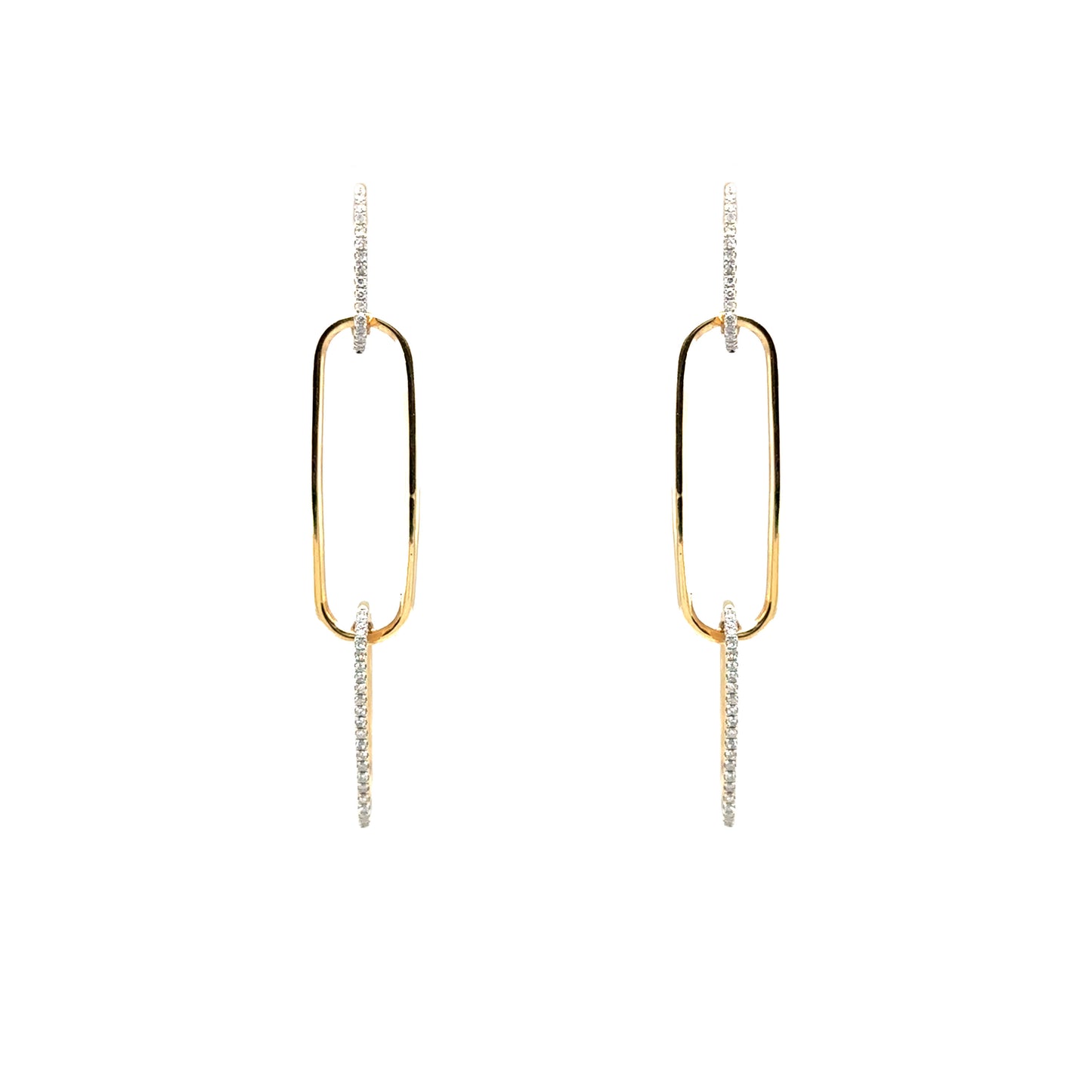 Diamond Link Earrings
