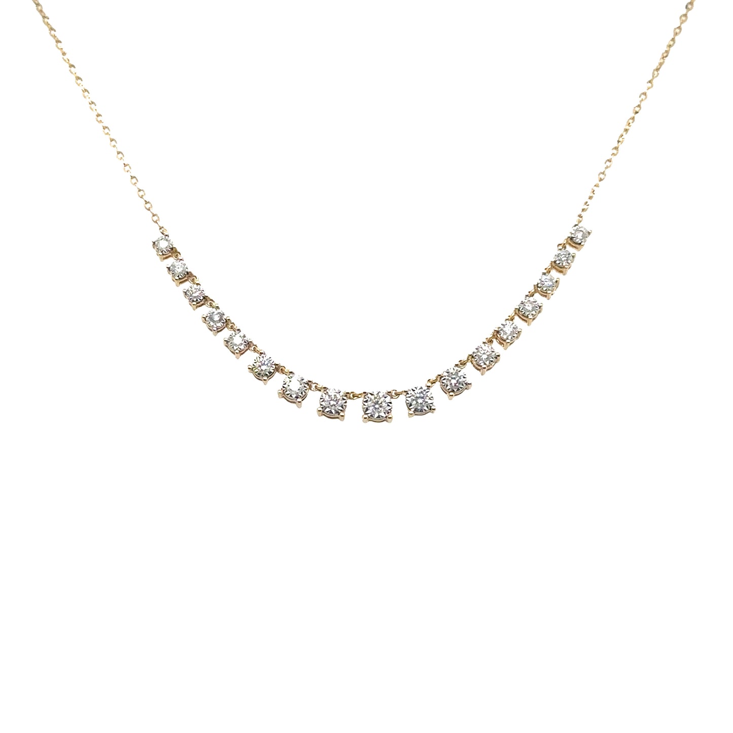 Diamond Illusion Set Yard Necklace