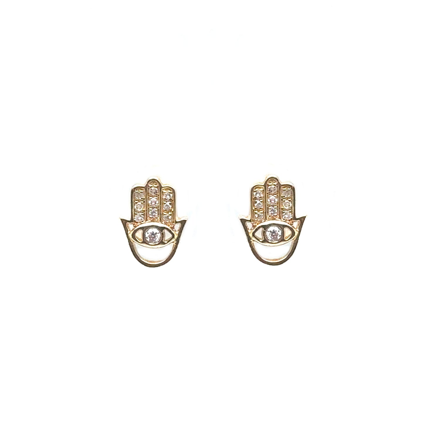 Diamond Hamsa Studs