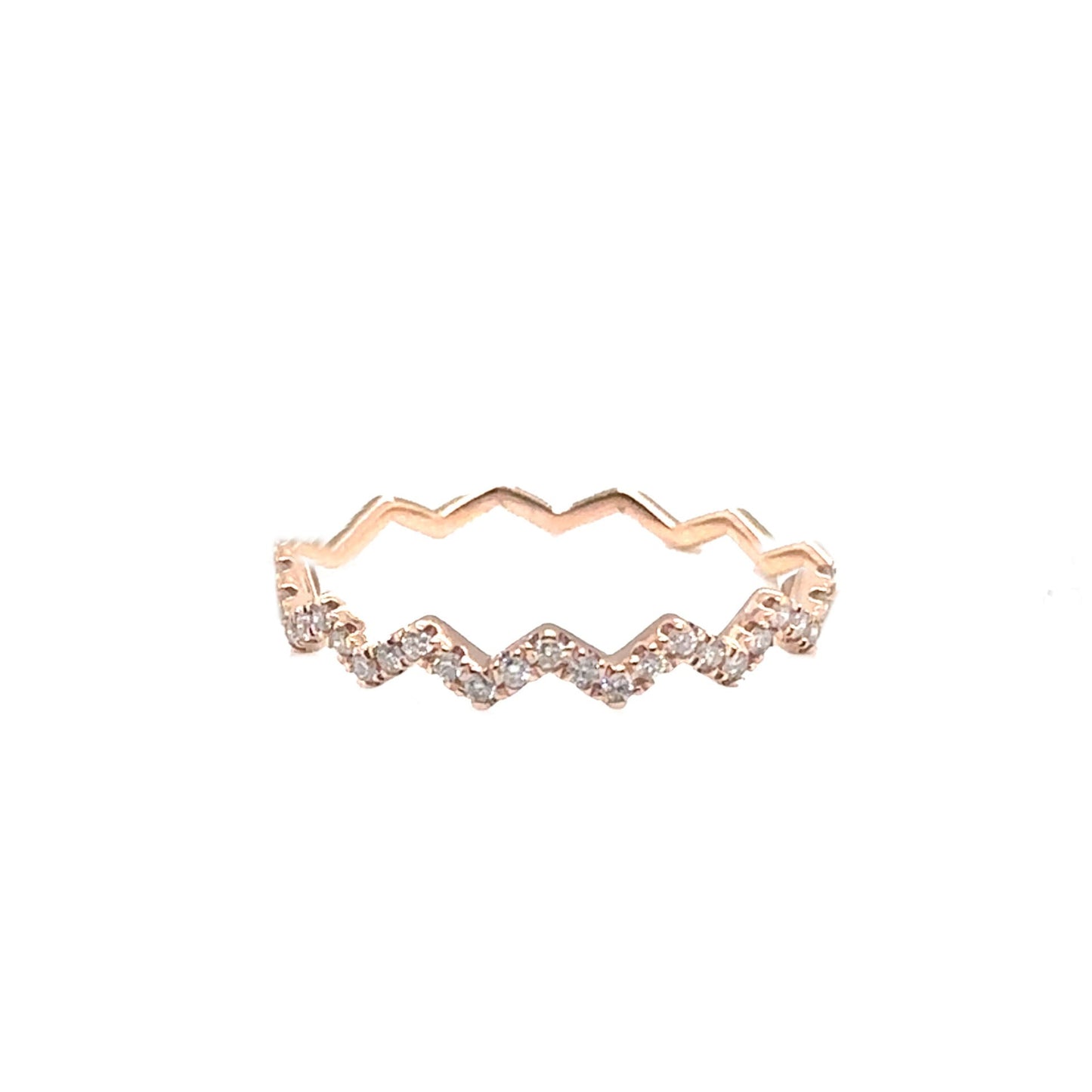 Diamond Zigzag Ring