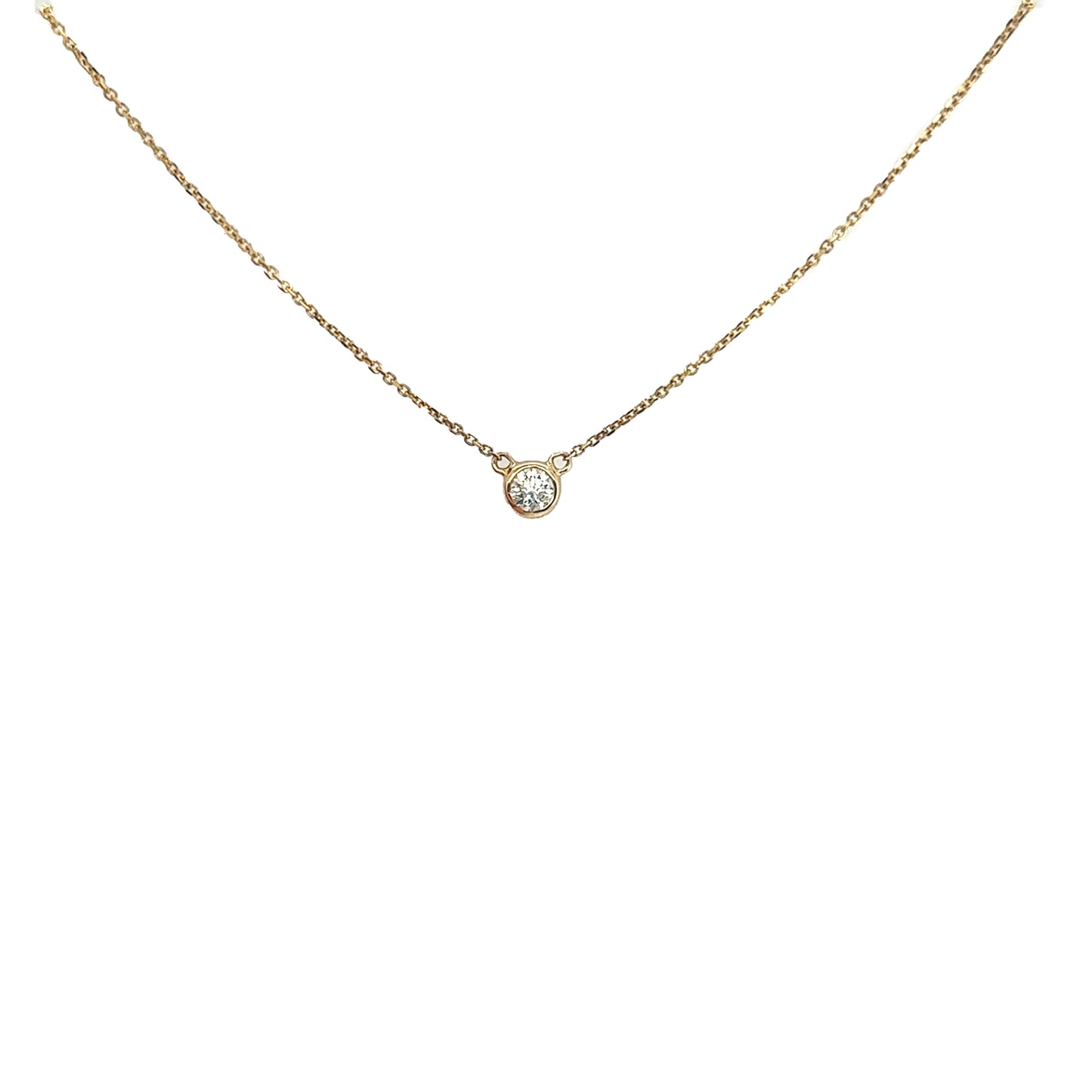 Bezel Set Diamond Pendant