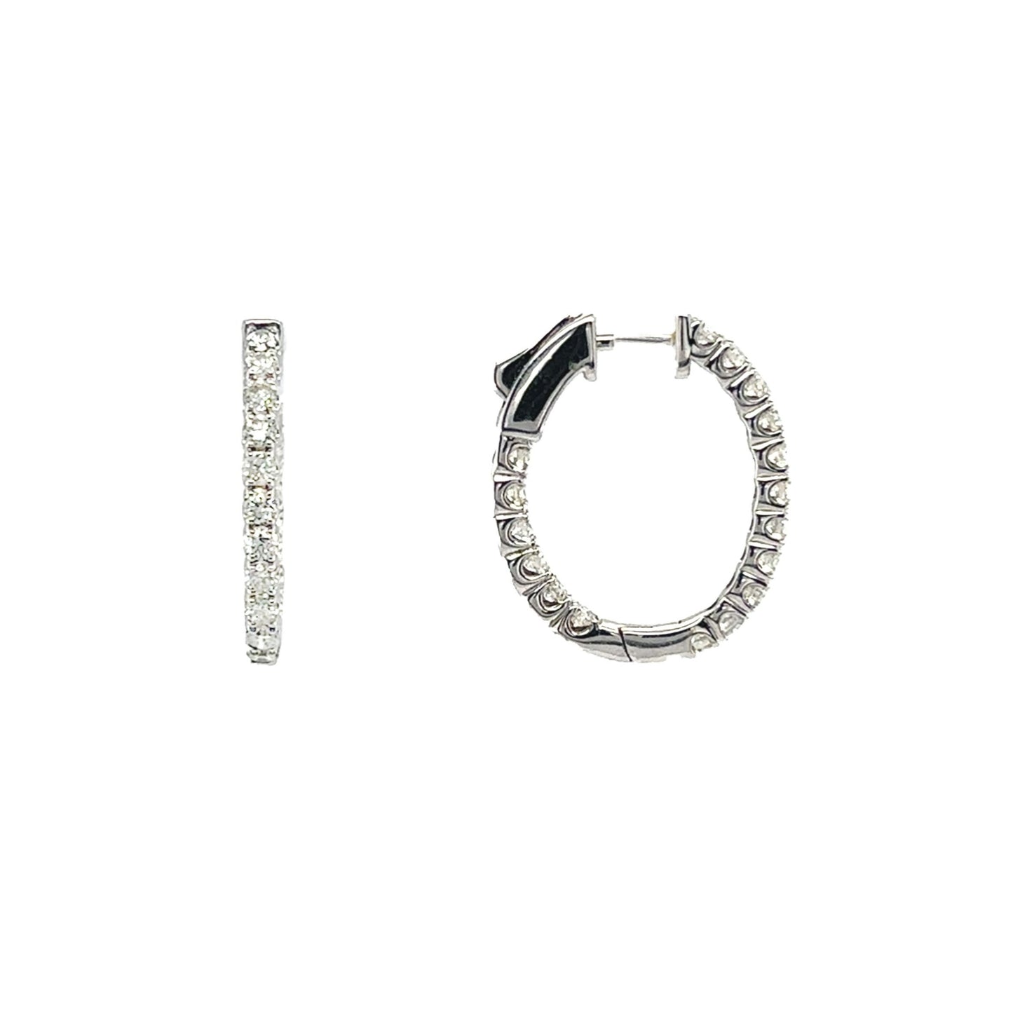 Diamond Hoop Earrings