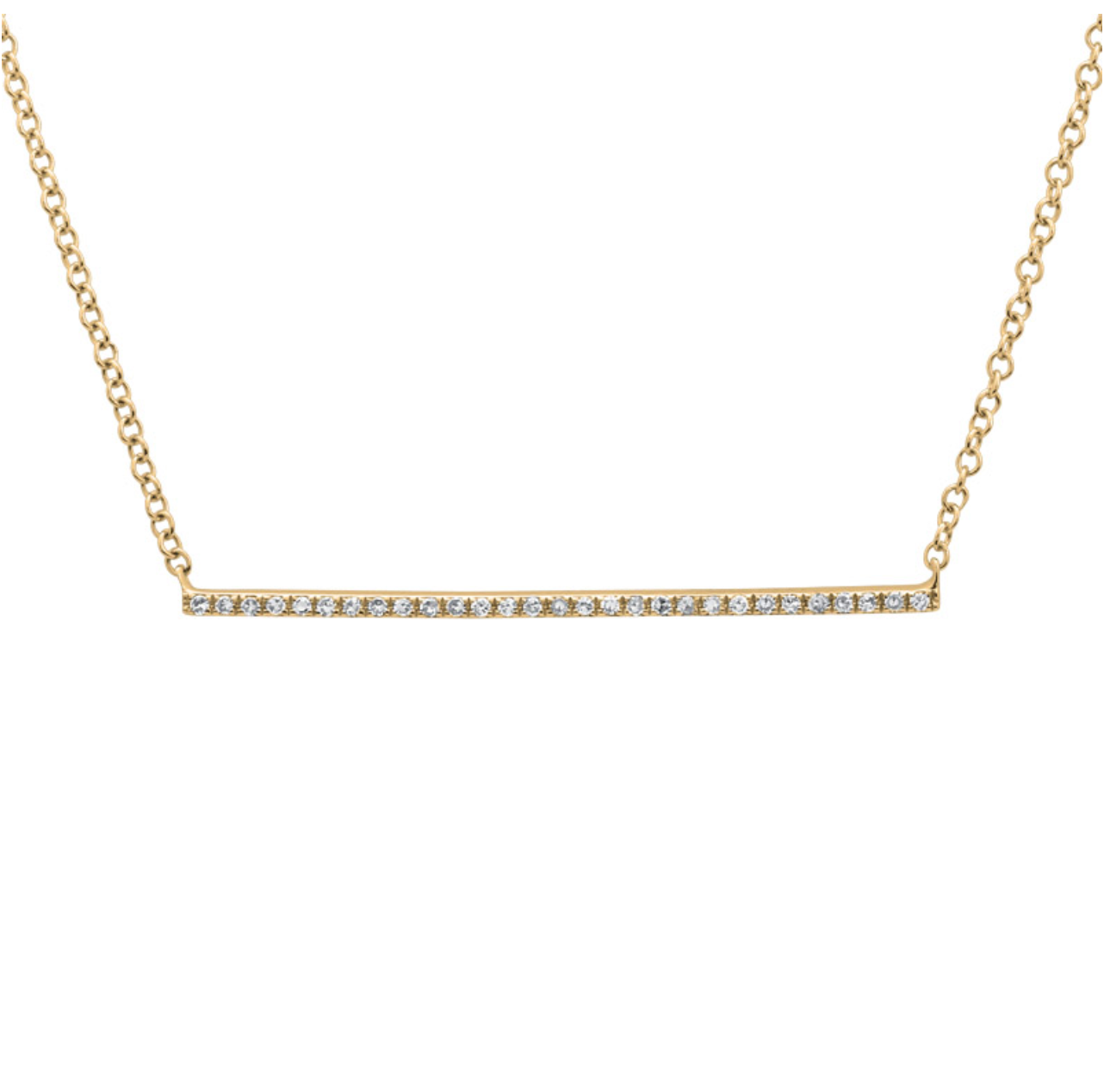 Diamond Bar Necklace