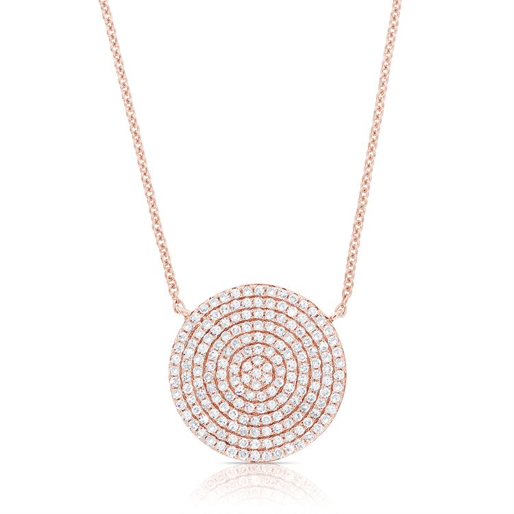 Diamond Disc Necklace
