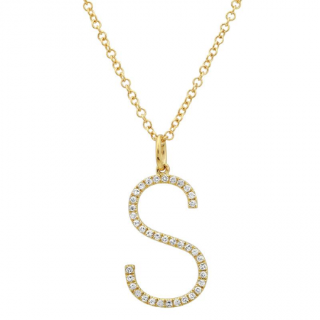 Diamond S Necklace