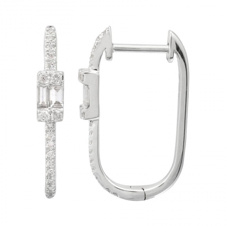 Rectangle Diamond Hoops