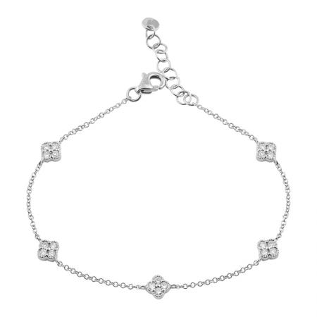 Diamond Clover Bracelet