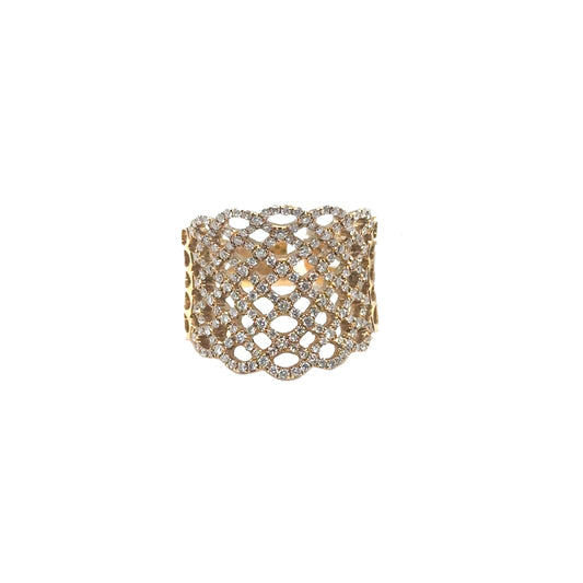 Woven Style Diamond Ring