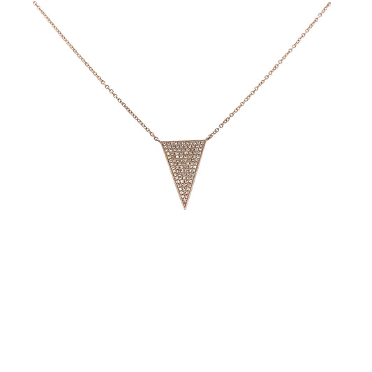 Pave Triangle Necklace