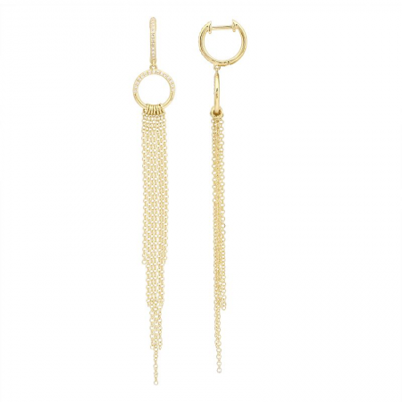 Diamond Tassel Earrings