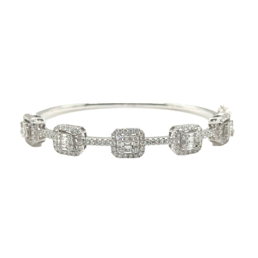 Diamond Baguette Bangle