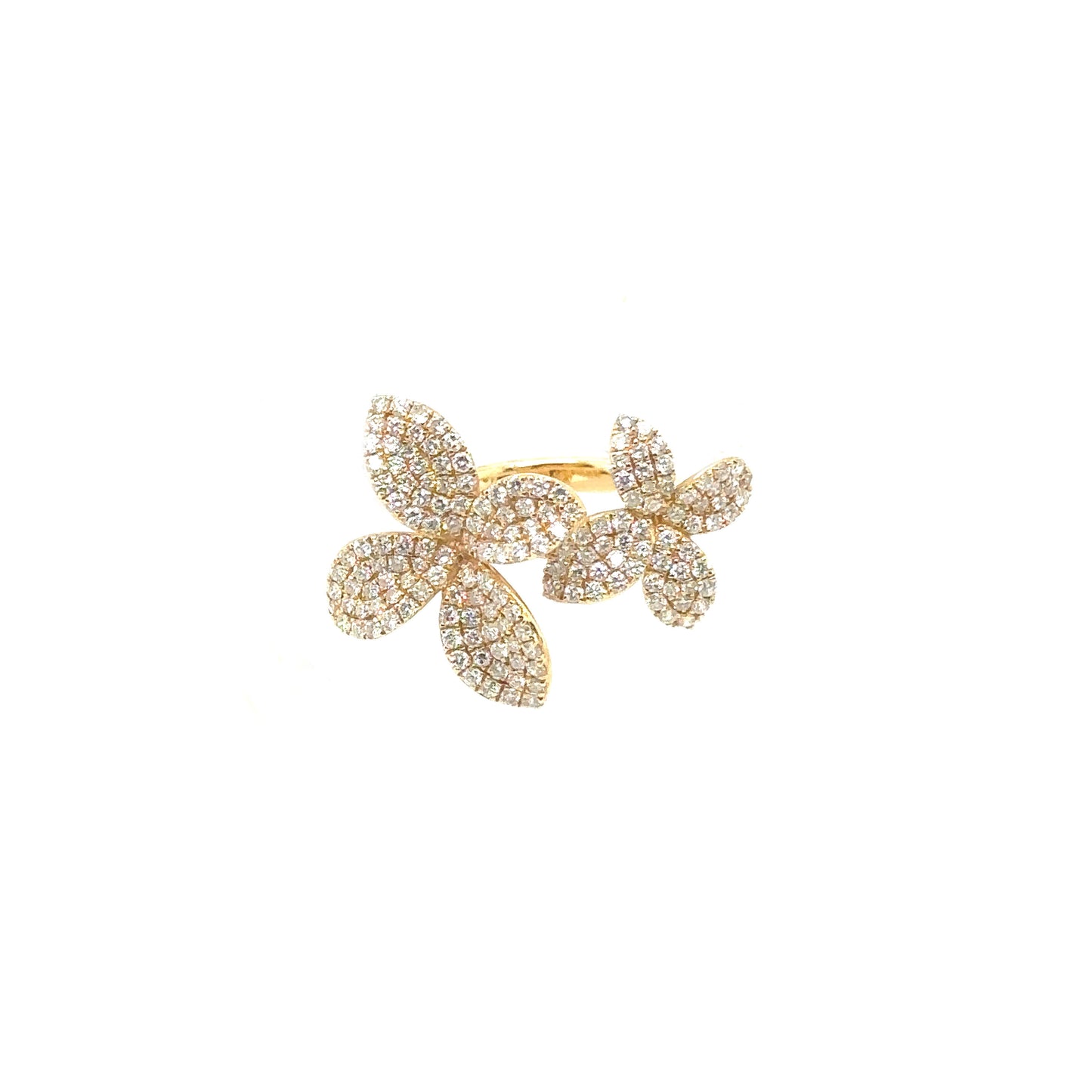 Double Flower Diamond Ring