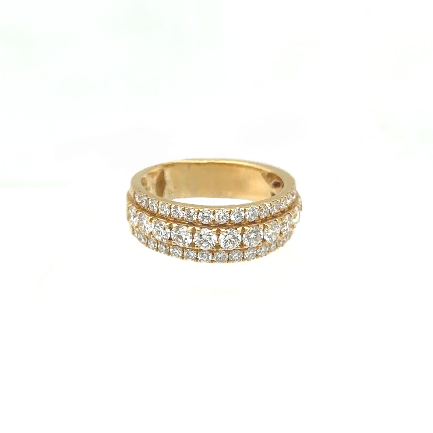 3 Row diamond ring