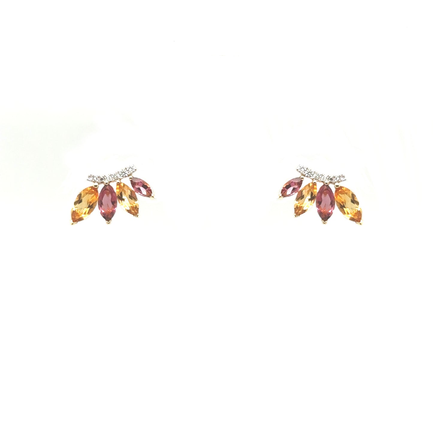 Multi Coloured Petal Studs