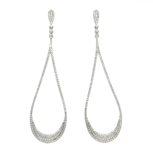 Diamond Teardrop Earrings