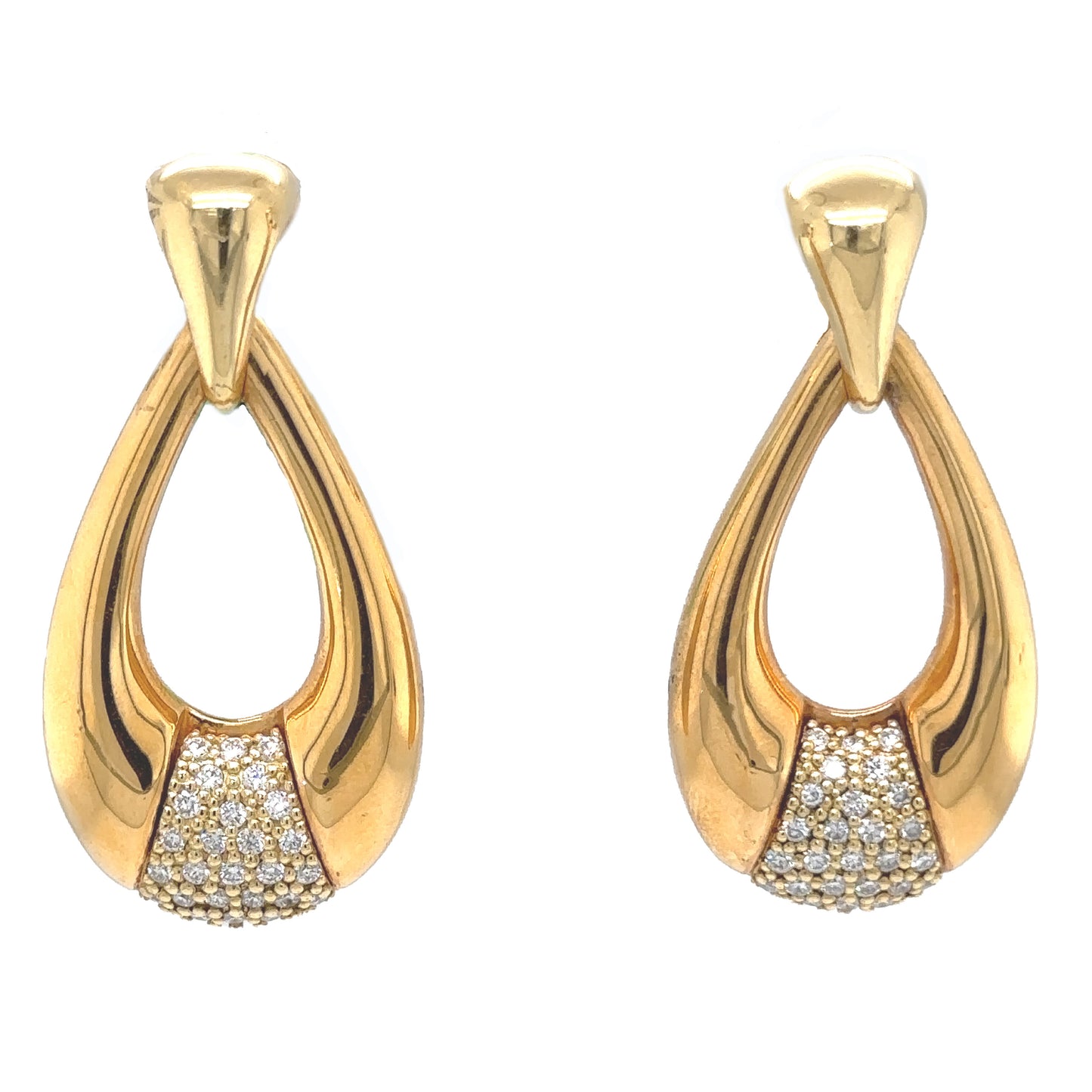 Pave teardrop Earrings