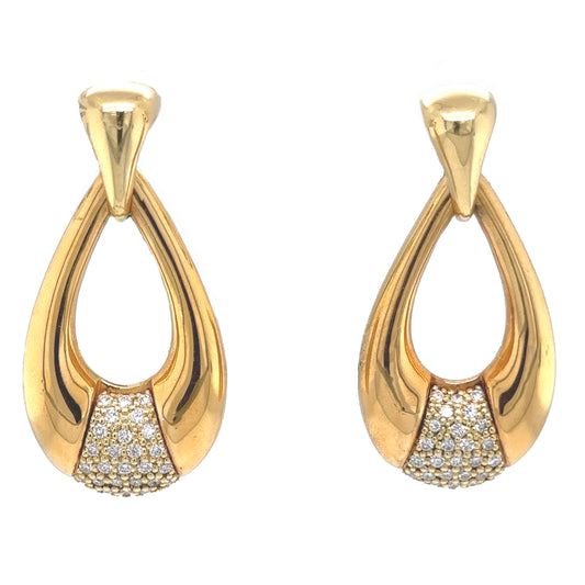 Pave teardrop Earrings