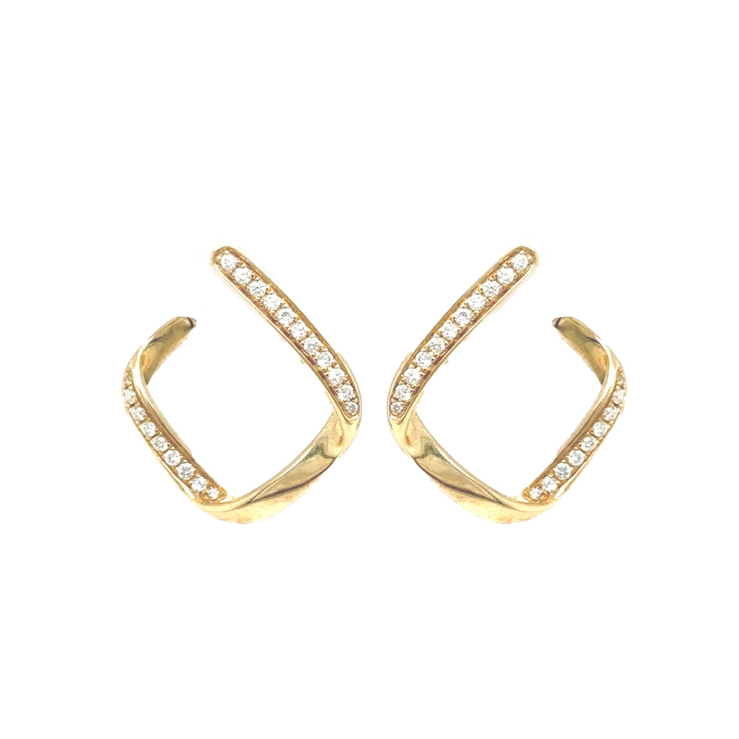 Diamond Twist Earrings