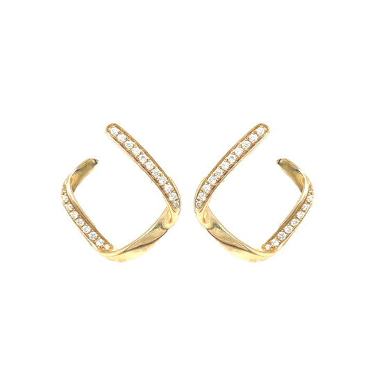 Diamond Twist Earrings