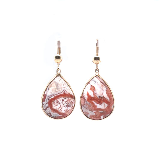 Pear shape stone earrings