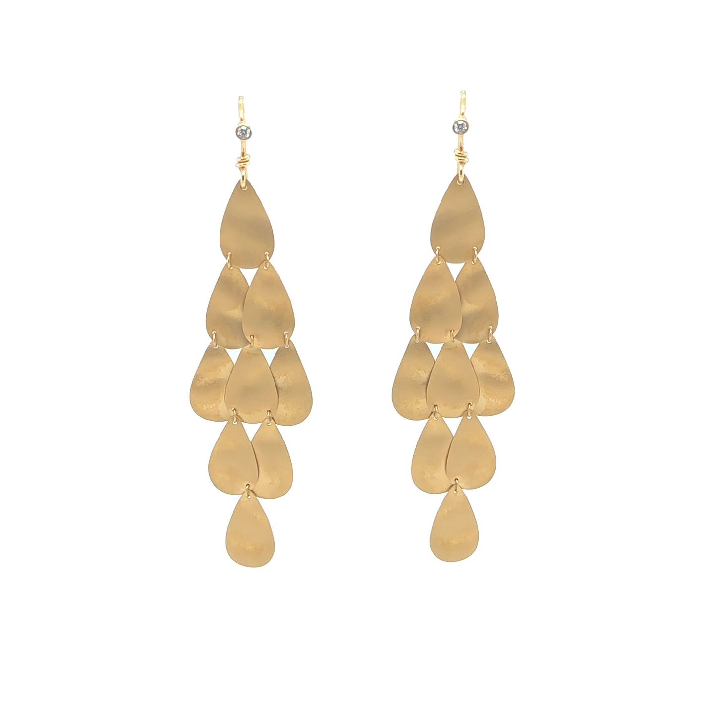 Matte Hanging Plate Earrings