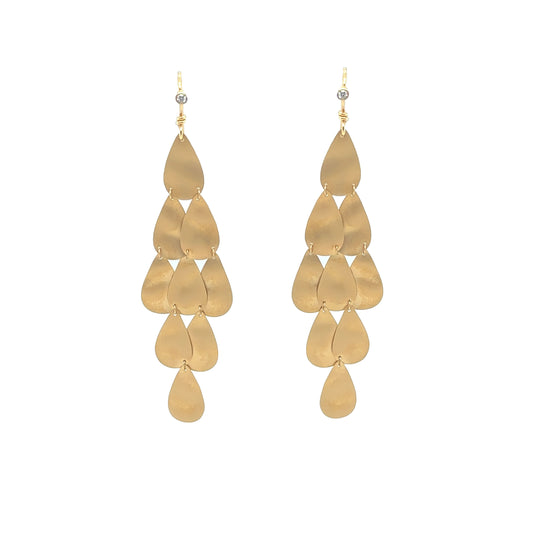 Matte Hanging Plate Earrings