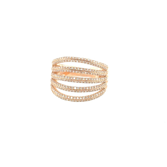 Diamond Layered Ring