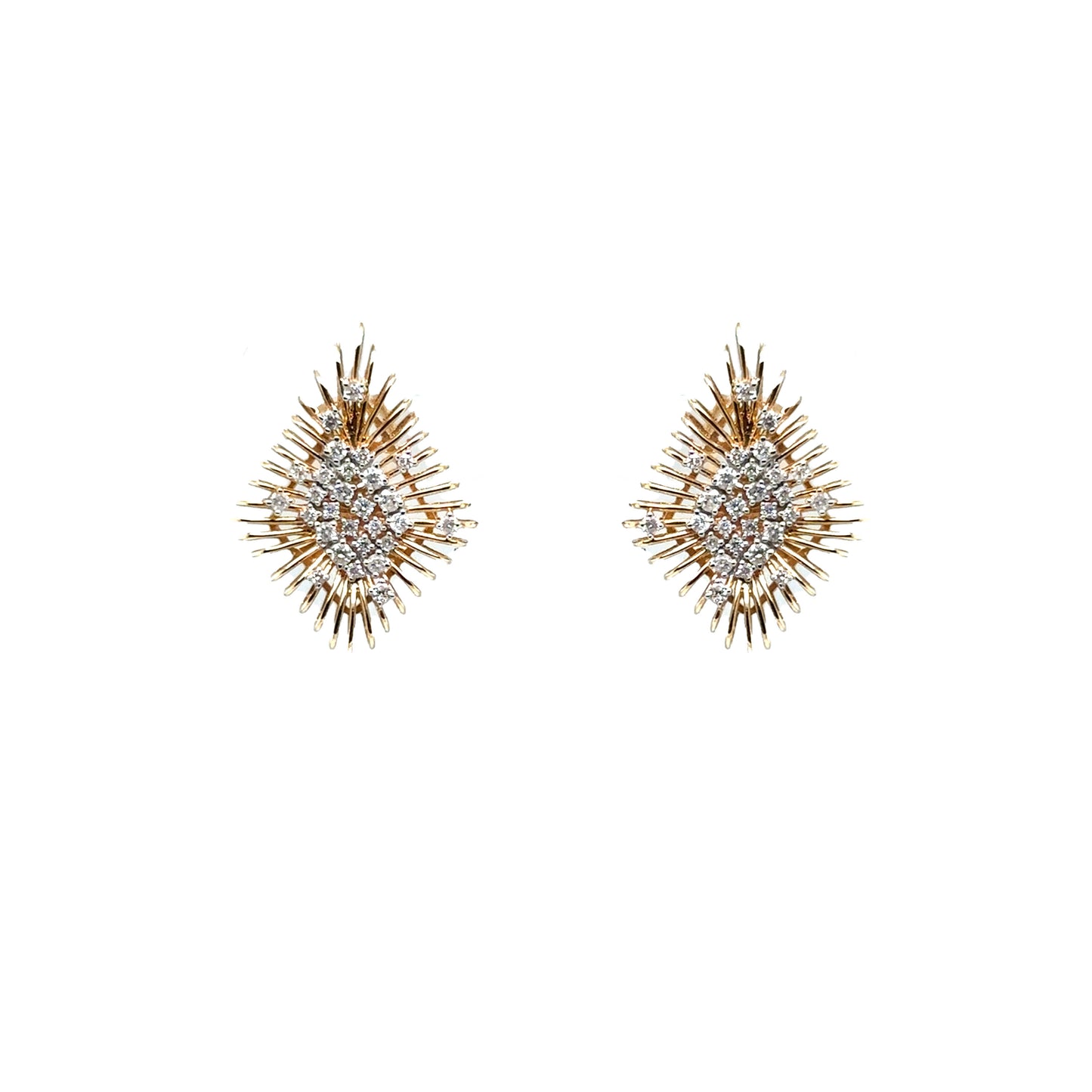 Wired Diamond Statement Studs