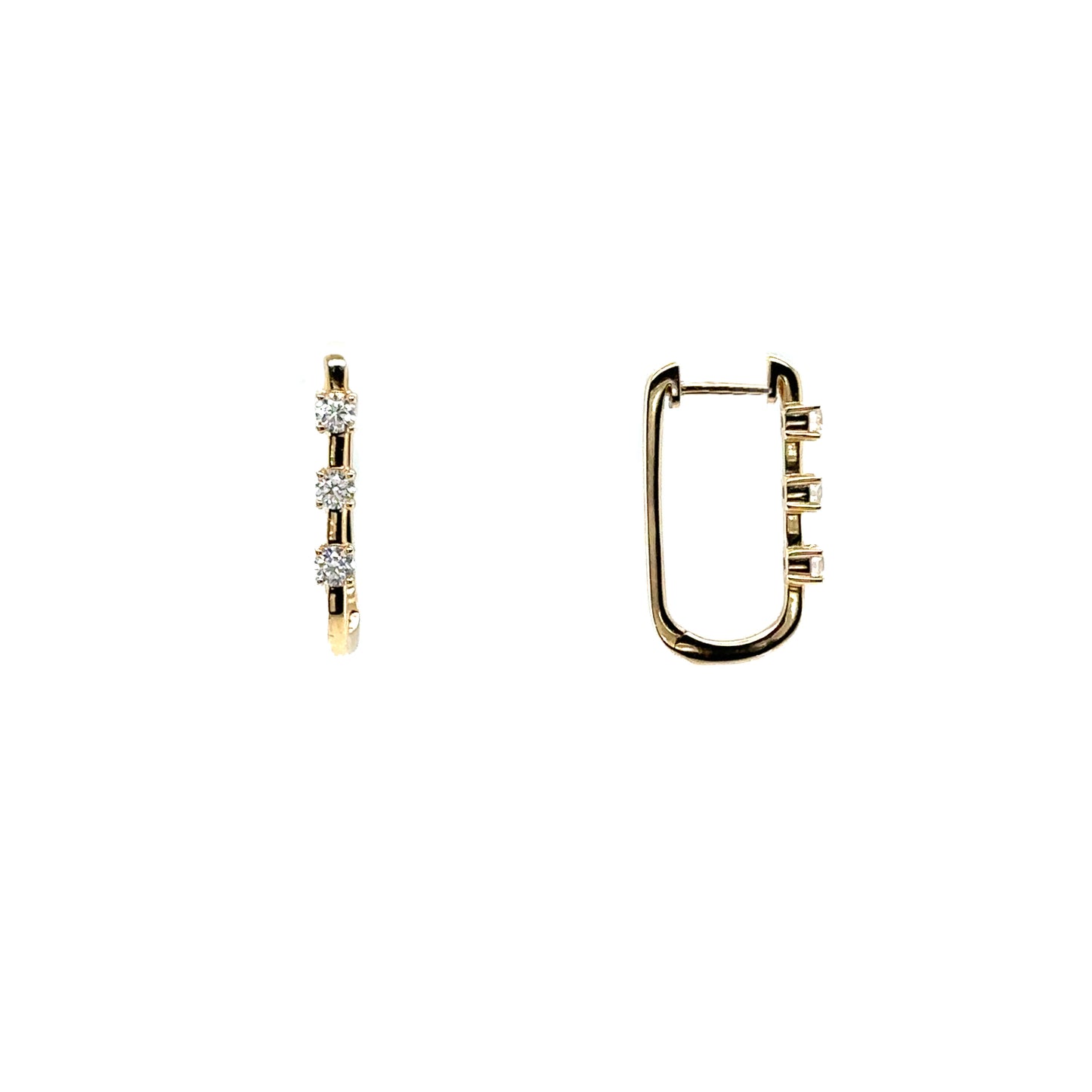 Rectangle Diamond Hoops