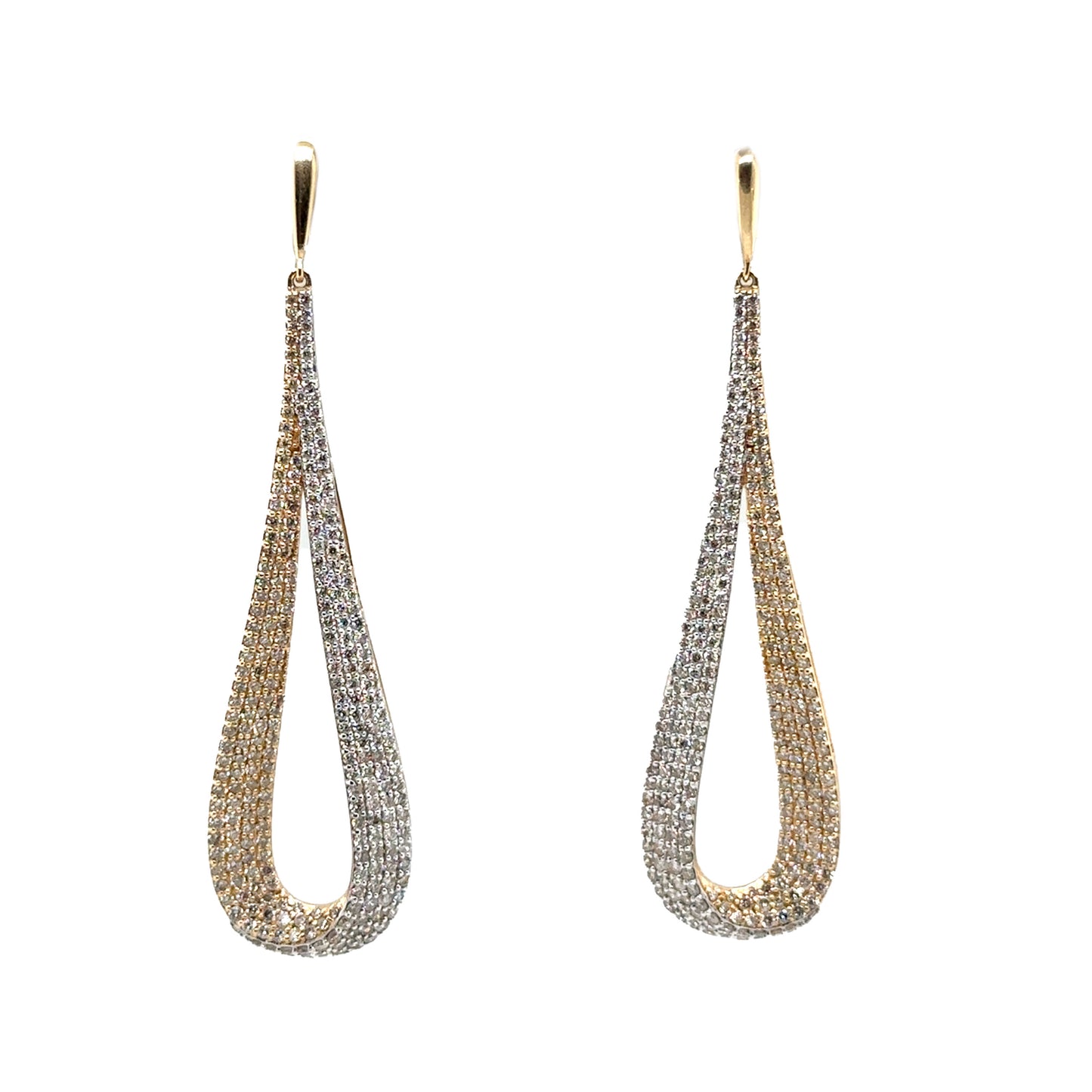 Teardrop Diamond Earrings