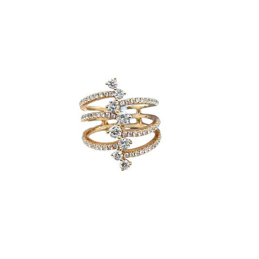 Layered Diamond Ring