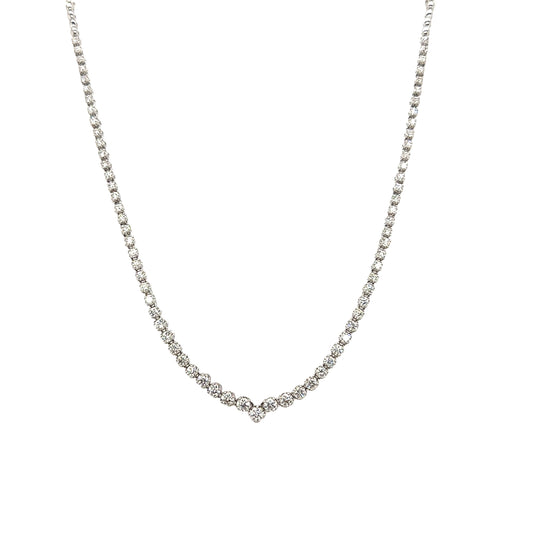 Tennis 3/4 Dip Necklace