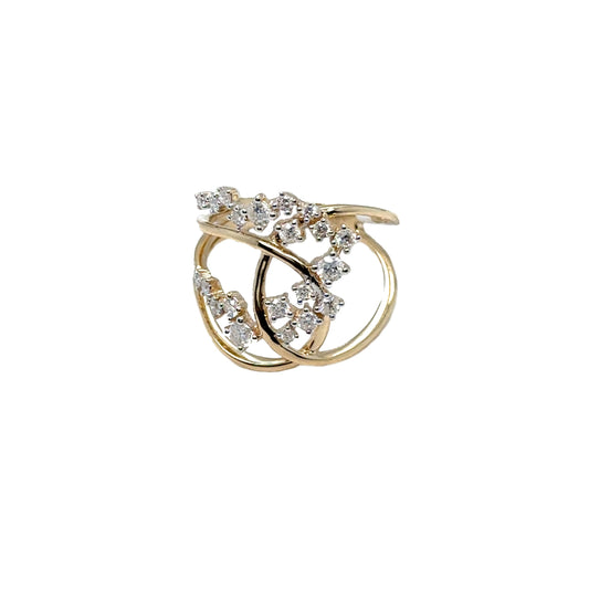 Twisted Diamond Ring