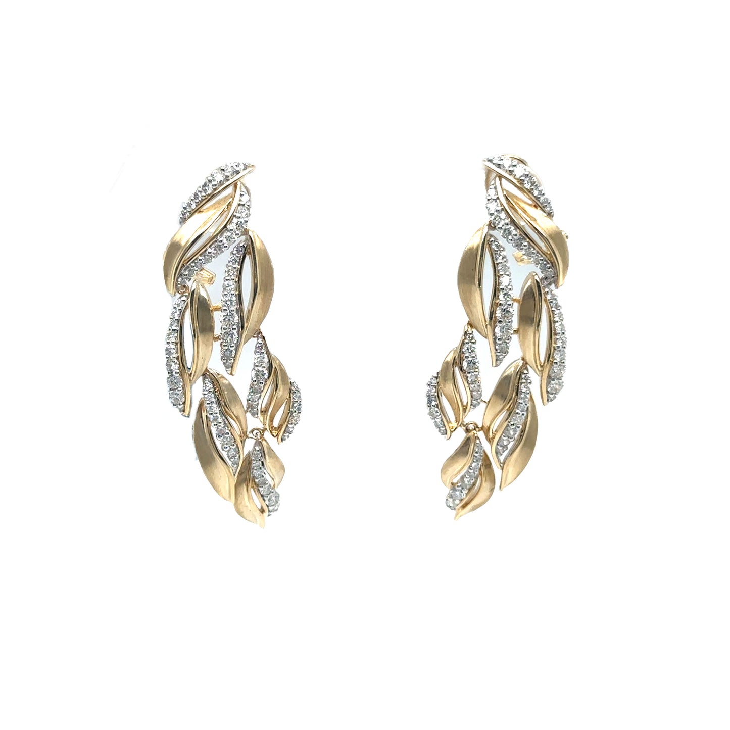 Leaf Style Statement Earrings