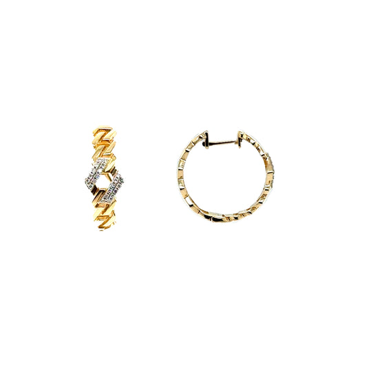 Geometric Chain Diamond Hoops