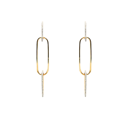 Diamond Link Earrings