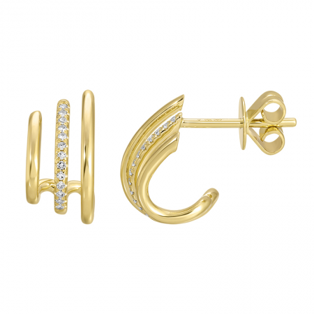 Diamond Lobe Studs