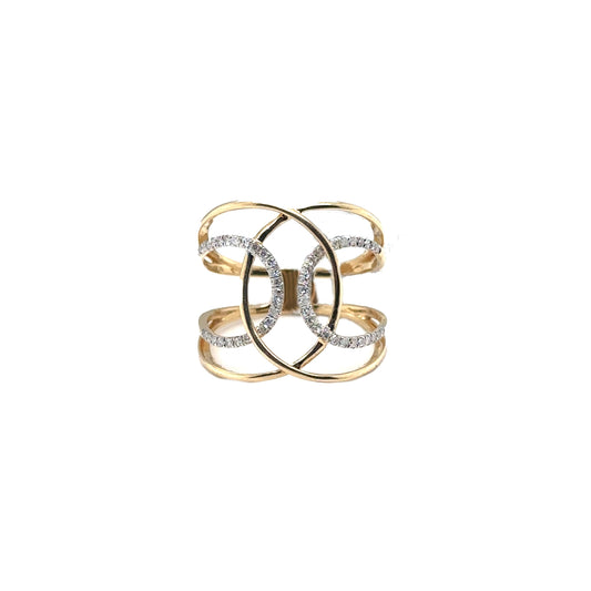 Intertwined Diamond Ring